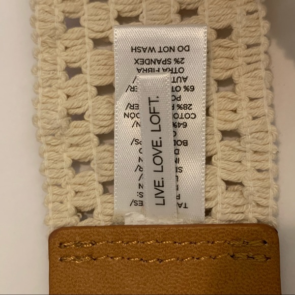 LOFT | Elastic Knit Belt Brass Buckle - Picture 6 of 11